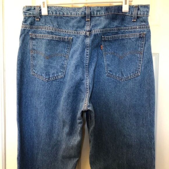 Vintage 1970s Levi's Orange Tab Denim Blue Jeans Men's Unisex 40 x 30 Straight - Picture 9 of 11